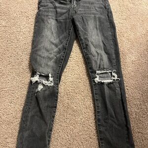 Vervet Black Washed skinny Jeans